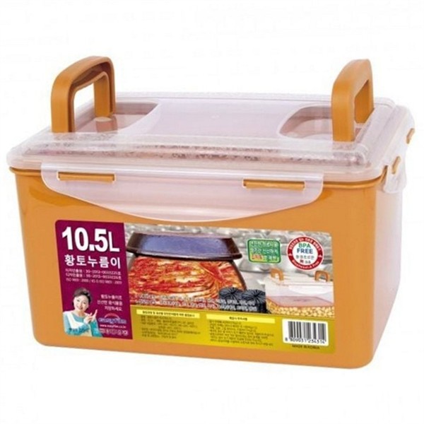 플라스틱 김치 보관 용기 누름 김치 밀폐 용기 김치통 김장 - 상품 이미지
