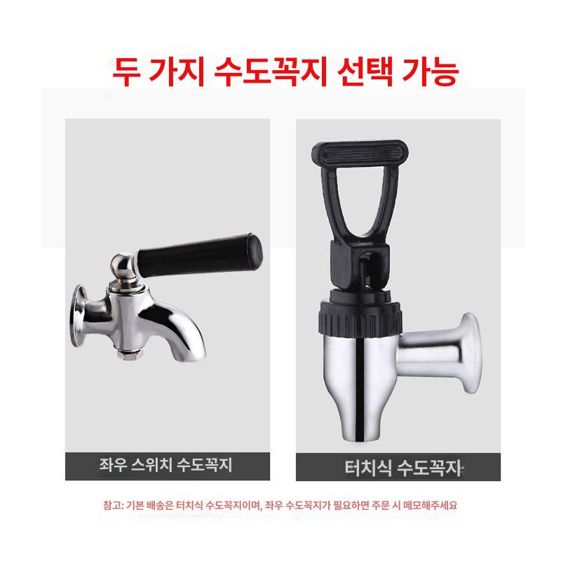 물통 수도꼭지 캠핑용 야외 버킷 스텐레스 다용도 식수통 보온 보관통 저장 - 상세 이미지 5