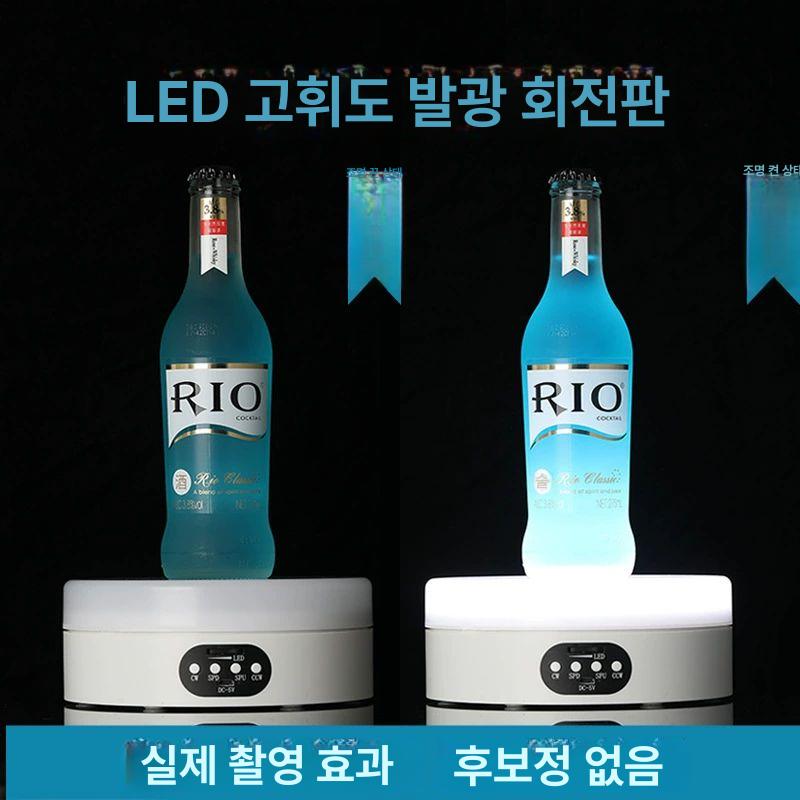 전기 턴테이블 촬영용 베이스 보석 조절 전시 회전판 충전 제어 속도 소품 원격 - 상세 이미지 5