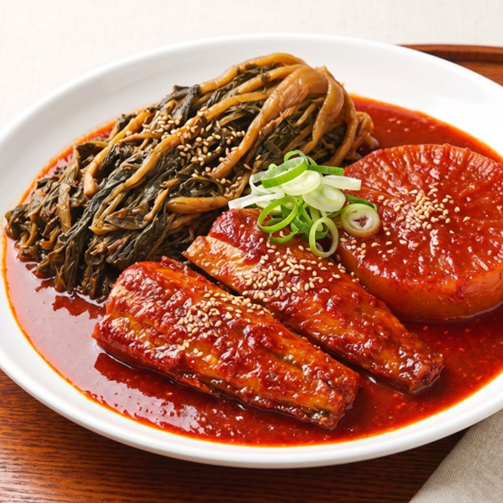 [센터합배송]진한양념 시래기 듬뿍 코다리 무조림 2인분 양구시래기 코다리찜 - 상품 이미지