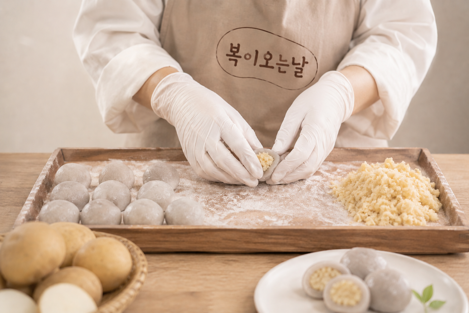 복이오는날 저당 감자떡 국내산 감자전분 1kg, 1개 - 상세 이미지 3