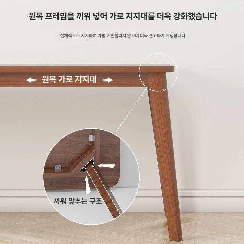 탁자 2인용테이블 다용도 좁고긴테이블 베란다 틈새 현관 거실창가테이블 - 상세 이미지 4
