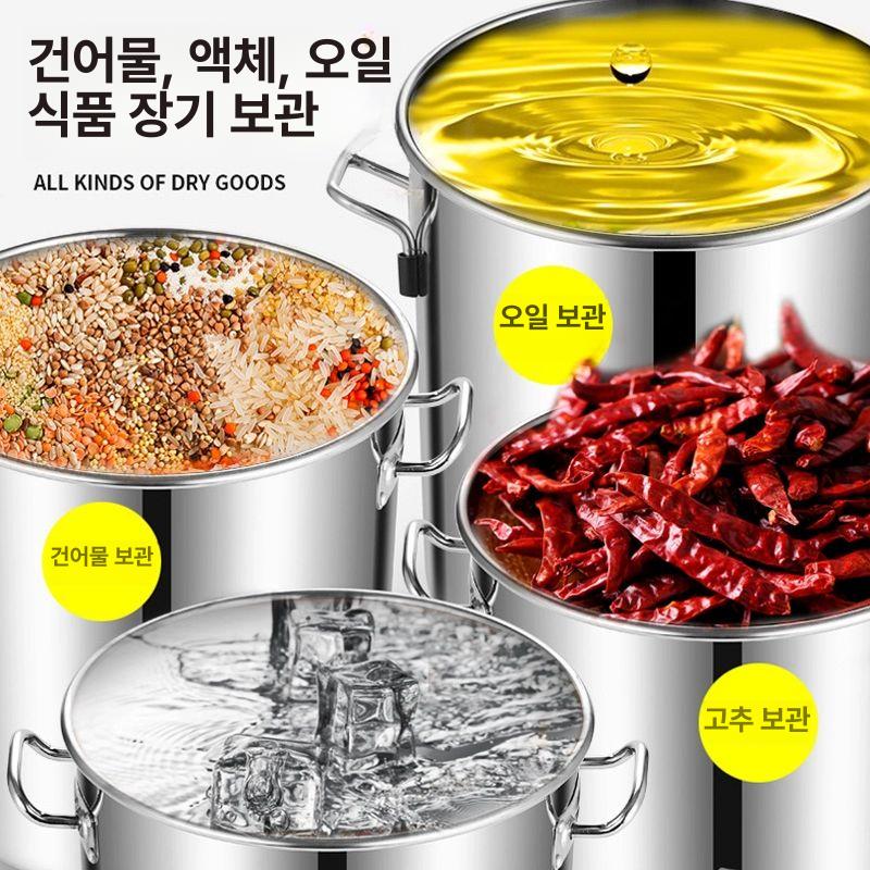 물통 수도꼭지 캠핑용 야외 버킷 스텐레스 다용도 식수통 보온 보관통 저장 - 상세 이미지 3