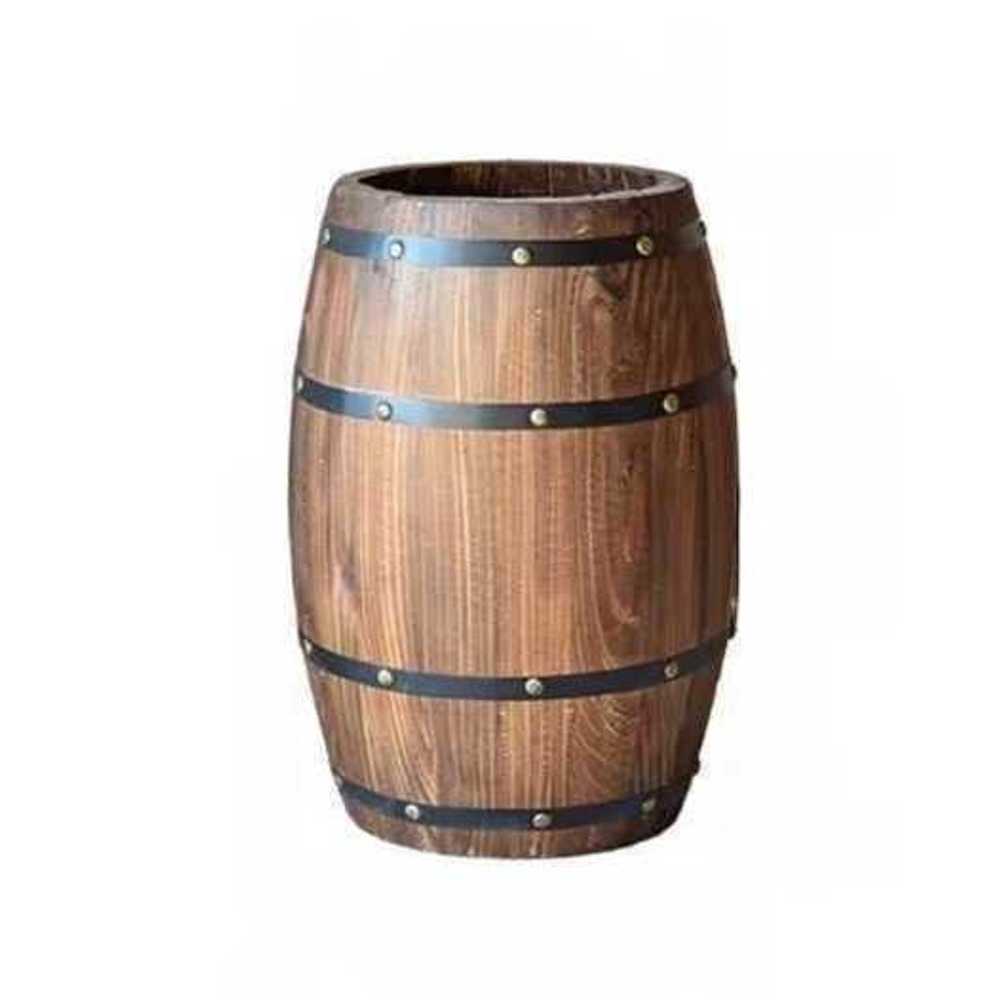 오크통 장식 소품 인테리어 맥주통 클래식 배럴 원목 40cm - 상품 이미지