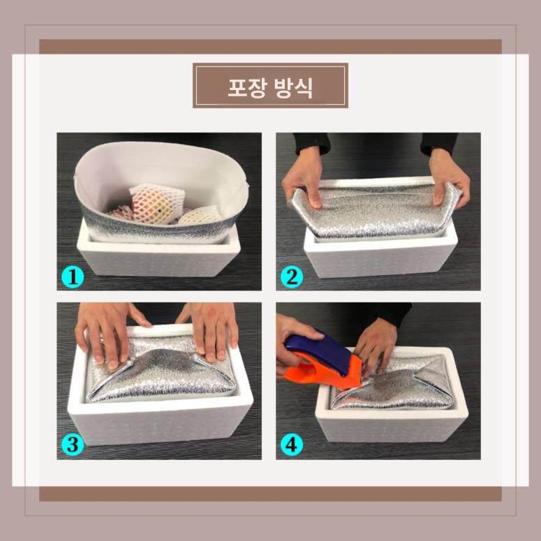배달 간편 은박봉투 은박보냉봉투 음식 도시락 손잡이 은박보냉백 폼박스 보온팩 - 상세 이미지 4