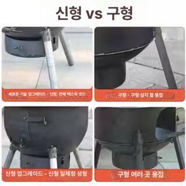 대형 화덕 장작 캠프파이어 삼발이 스토브 그릴 링 신형 오븐 화롯대 그리들 캠핑용 - 상세 이미지 4