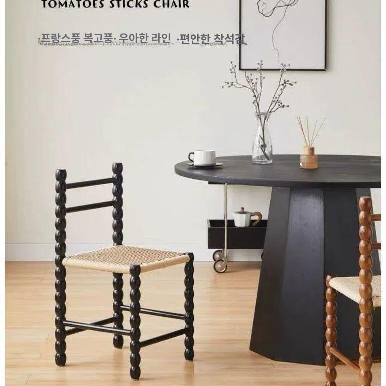 식당 식탁의자 북유럽 원목카페의자 식탁체어 인테리어 목재 모던 테라스 원룸 클래식 - 상세 이미지 5