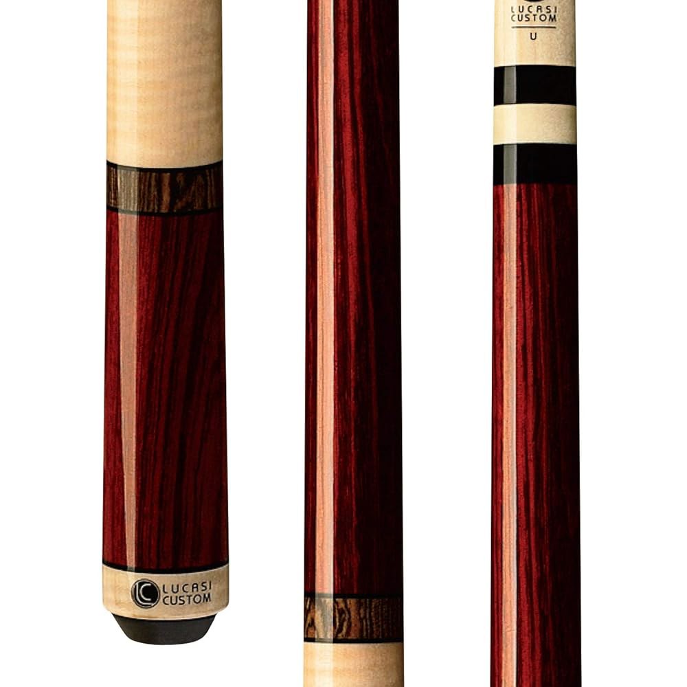 Lucasi 커스텀 렌가스와 컬리 메이플 풀 밴드 보코테 큐, 538.6g(19온스) 링, 20-Ounce - 상품 이미지