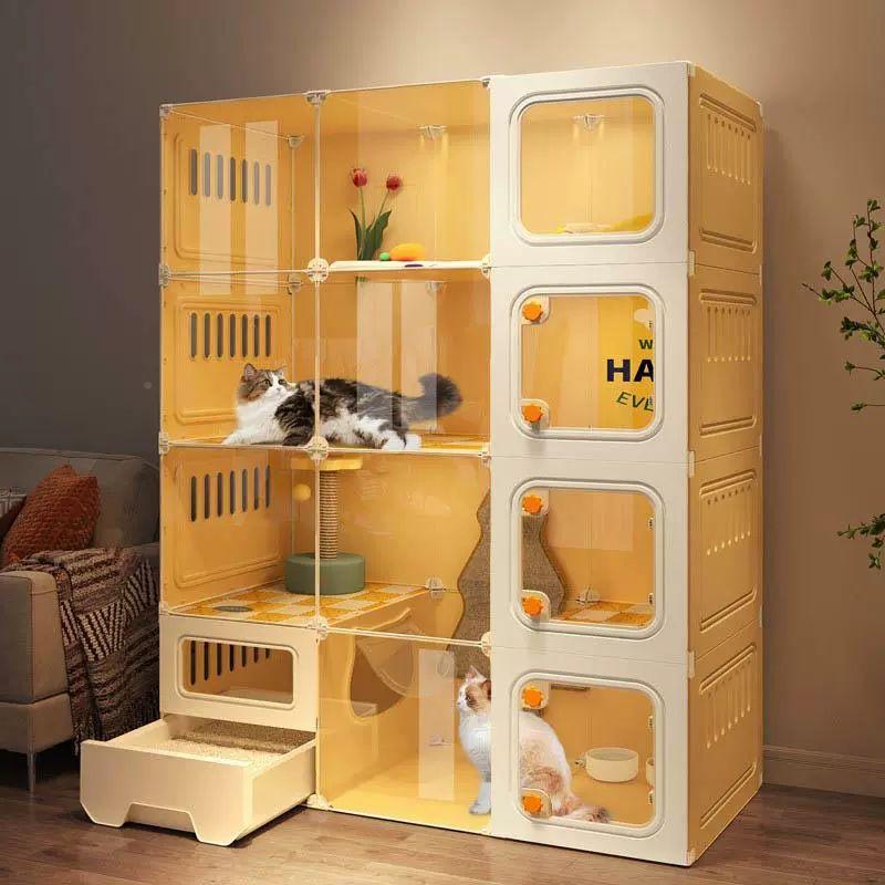 캣타워 고양이아파트 베란다 놀이터 반려묘 캣폴 스크래쳐 실내 해먹 선반 펫테리어 - 상세 이미지 3