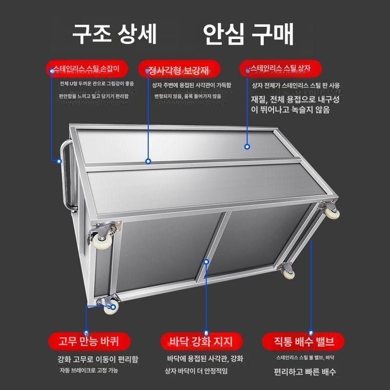 스테인레스 사각물탱크 저수조 빗물 물저장 급수통 산업용 저장통 저장탱크 급수타워 - 상세 이미지 2