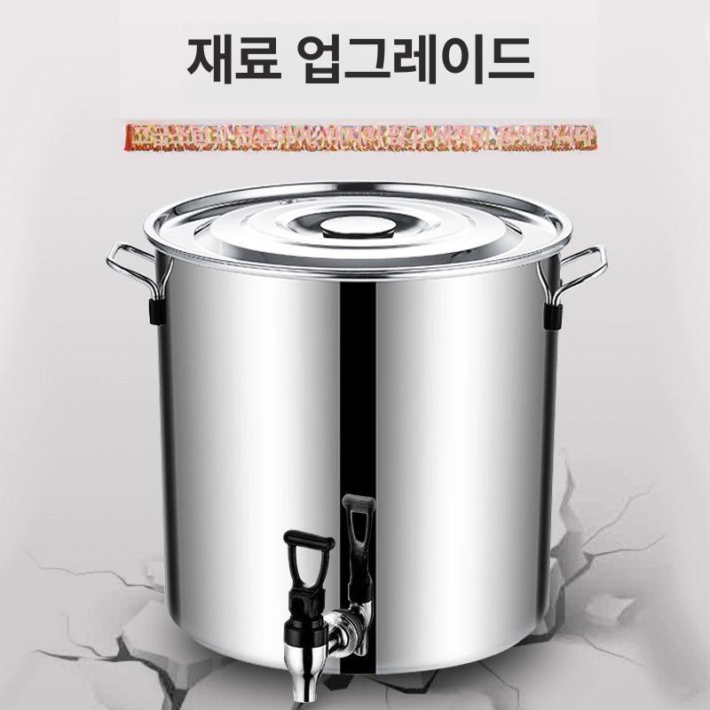 물통 수도꼭지 캠핑용 야외 버킷 스텐레스 다용도 식수통 보온 보관통 저장 - 상세 이미지 2
