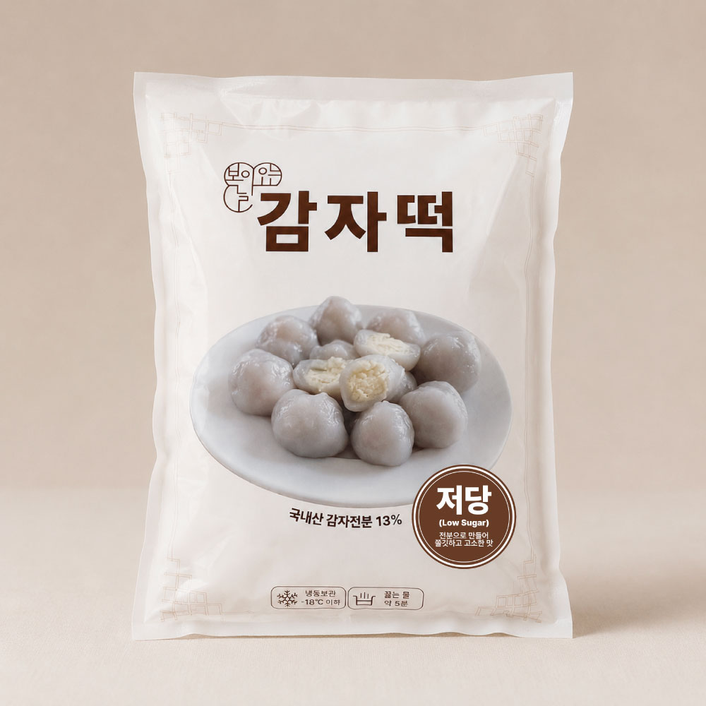 복이오는날 저당 감자떡 국내산 감자전분 1kg, 1개 - 상품 이미지