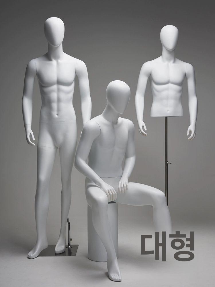 근육 남성마네킹 정장 의류매장 촬영 매장용 마네킨 상체 상반신 쇼윈도 - 상세 이미지 2