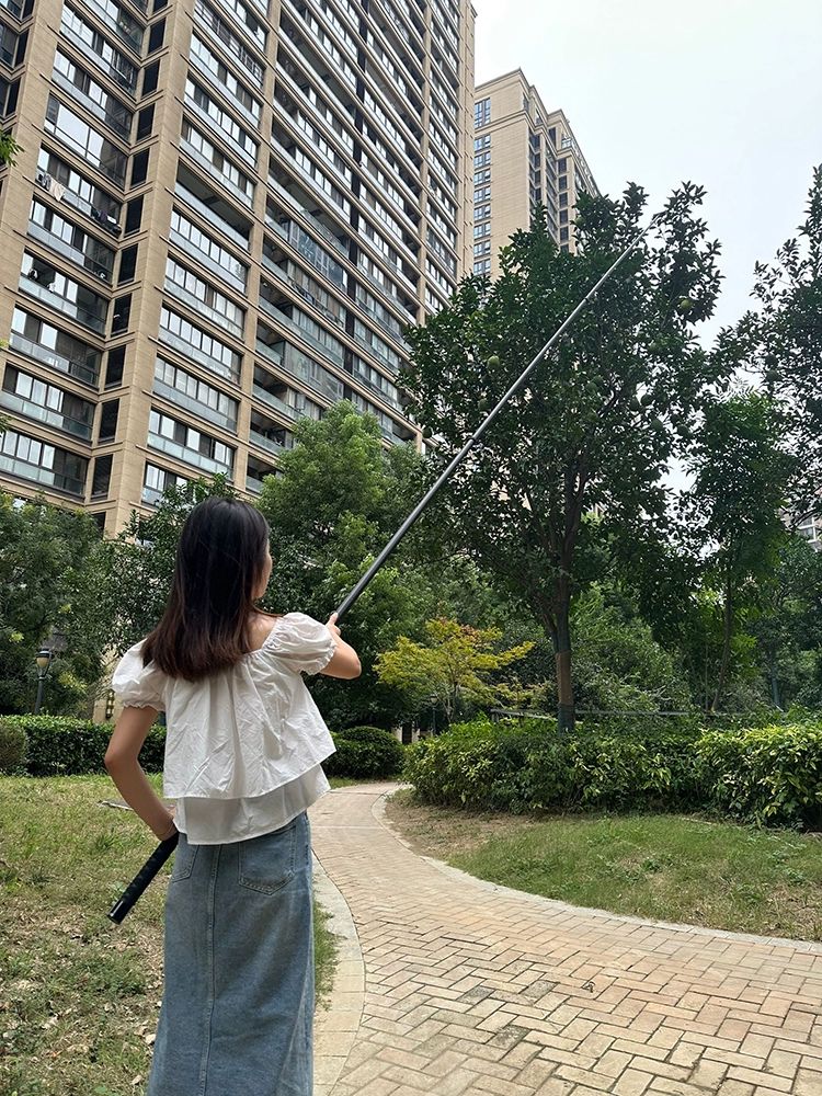 긴셀카봉 방송 촬영용 사진 확장 핸드폰 장거리 폴 액션캠 카메라용 연장 섬유 - 상세 이미지 5