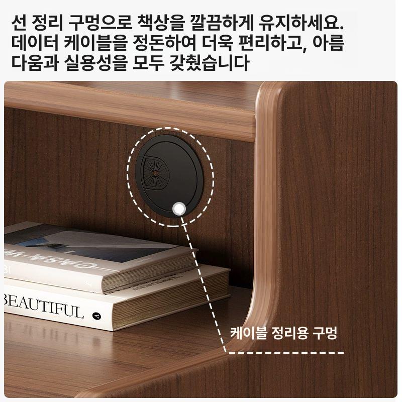 원목 침대협탁 소형 침실용 사이드테이블 선반 옆 서랍 북유럽 소파 엔틱 라이트 - 상세 이미지 3