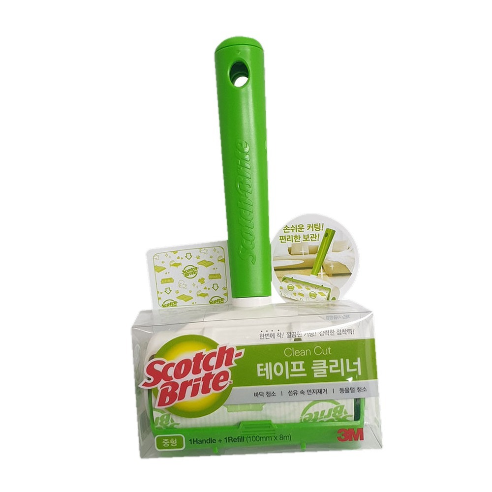 침구청소홈케어접착롤러 옷먼지제거청소생활테이프클리너 바닥먼지생활클리닝롤크리너 10cm - 상품 이미지