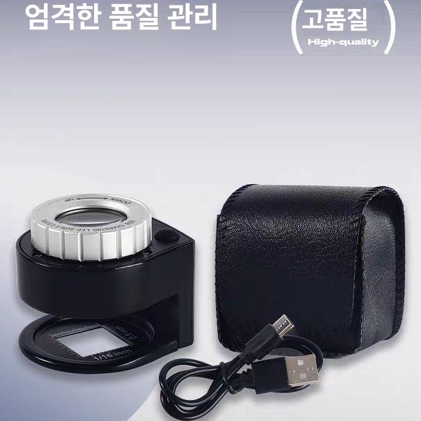 확대경 렌즈 고배율 보석 휴대용 손잡이형 고정 초점 배터리 - 상세 이미지 3