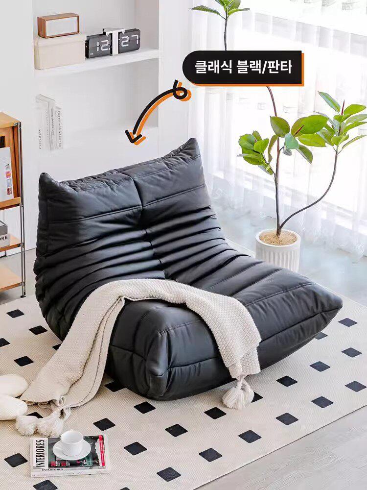 1인용 빈백소파 패브릭 푹신한 대형빈백 콩주머니 빈백쇼파 모찌 쇼파의자 코쿤 - 상세 이미지 2