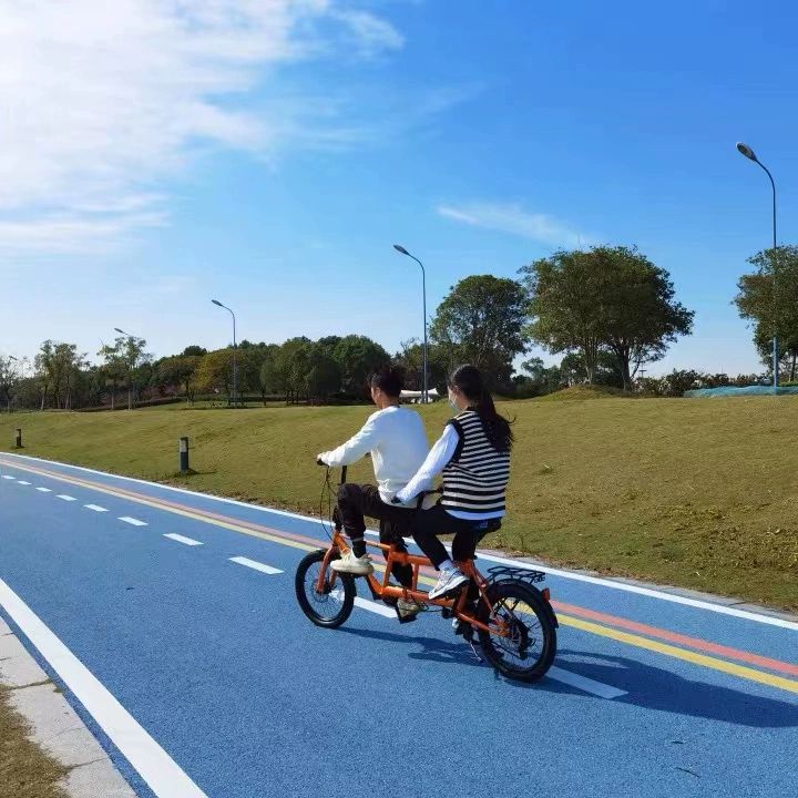 2인용 자전거 커플 라이딩 가족 나들이 레저용 피크닉 연인 레져 성인용 사이클 - 상세 이미지 4