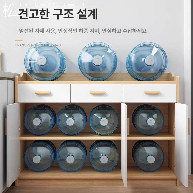 휴게실 서랍장 커피머신선반수납장 주방 홈카페장 탕비실장 홈바장 받침대 다용도장 - 상세 이미지 4