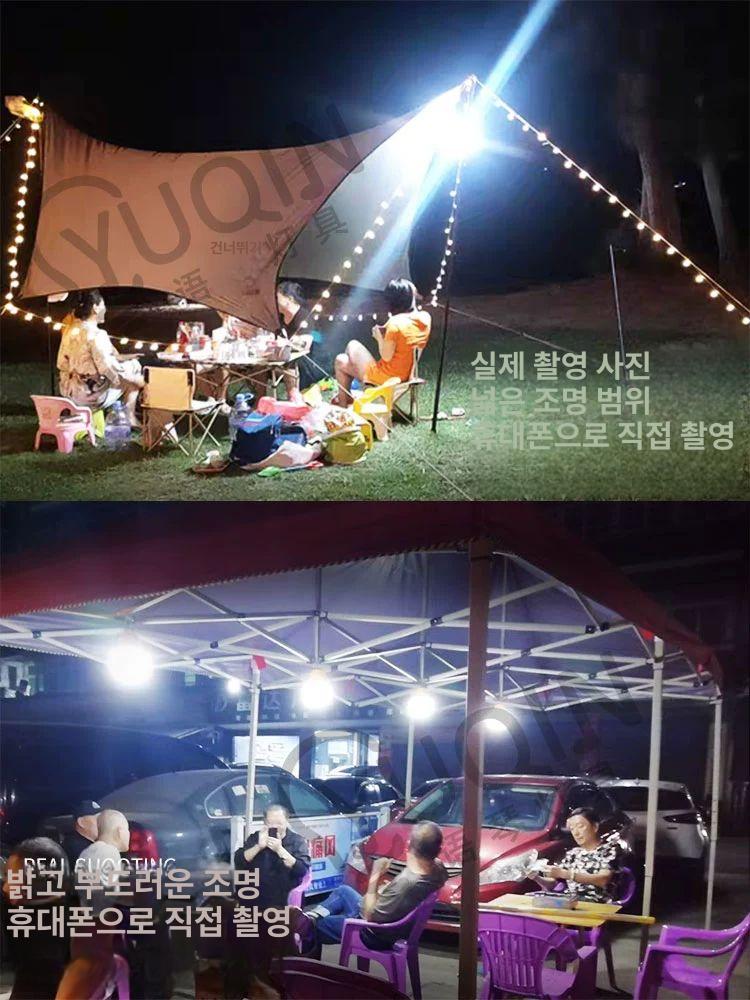 차박랜턴 현장작업등 무선 손전등 투광조명 충전 야간 렌턴 투광등 야외작업등 캠핑등 - 상세 이미지 3