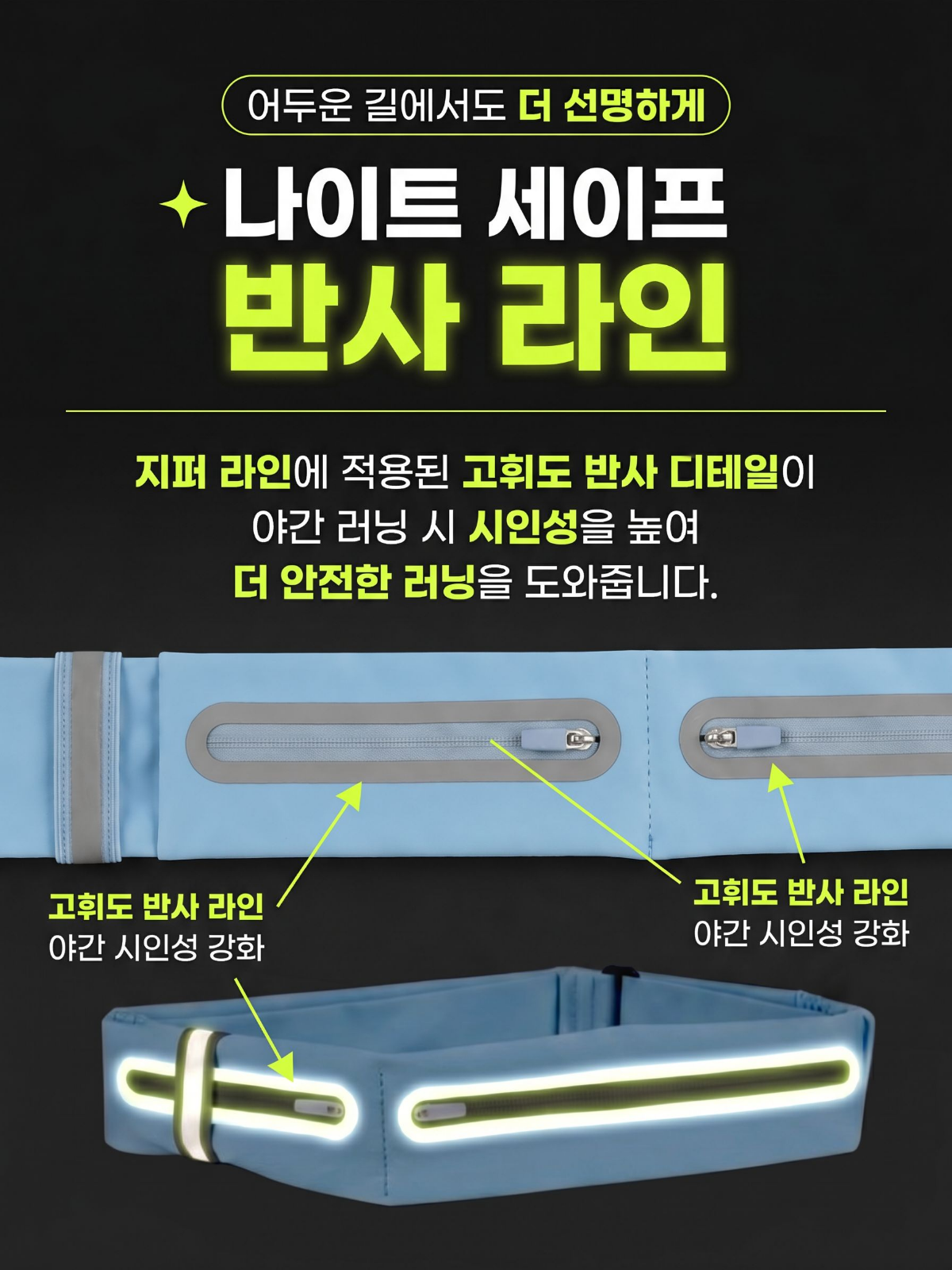 MXFLEXI 러닝벨트 런닝가방 허리밴드 마라톤 힙색 플립벨트ver.2 - 상세 이미지 3