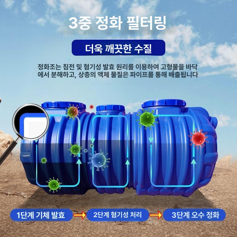 3인용 화장실 단독정화조 단독주택 간이 부패 빌라 배수시설 펌프 오수처리시설 - 상세 이미지 4