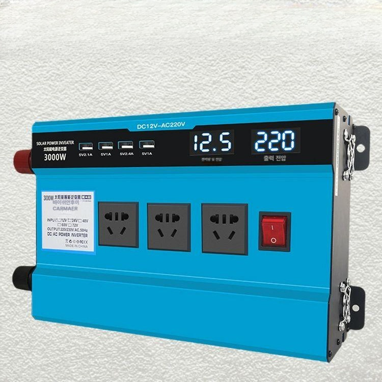 변압기 3000w 차량용인버터 캠핑차박 시거잭 디스플레이 변환 순수사인파 - 상품 이미지