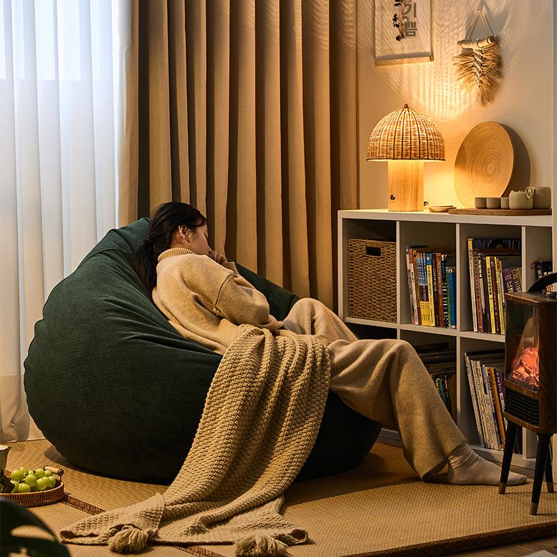 생활 소파 싱글 편안한 패브릭 푹신한 팔걸이 라운지 서재 휴식 쇼파 릴렉스 디자이너 - 상세 이미지 4