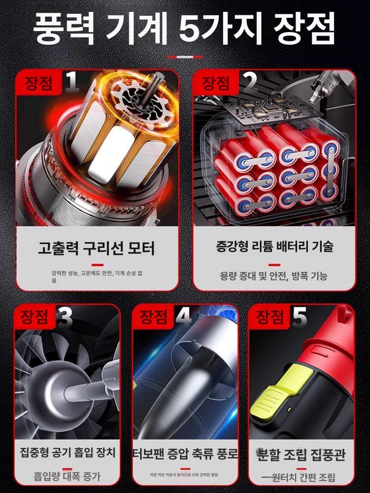 블로워 산업용 대형송풍기 블로어 흡입 청소 세차 유선송풍기 먼지제거 초강력 다용도 - 상세 이미지 4