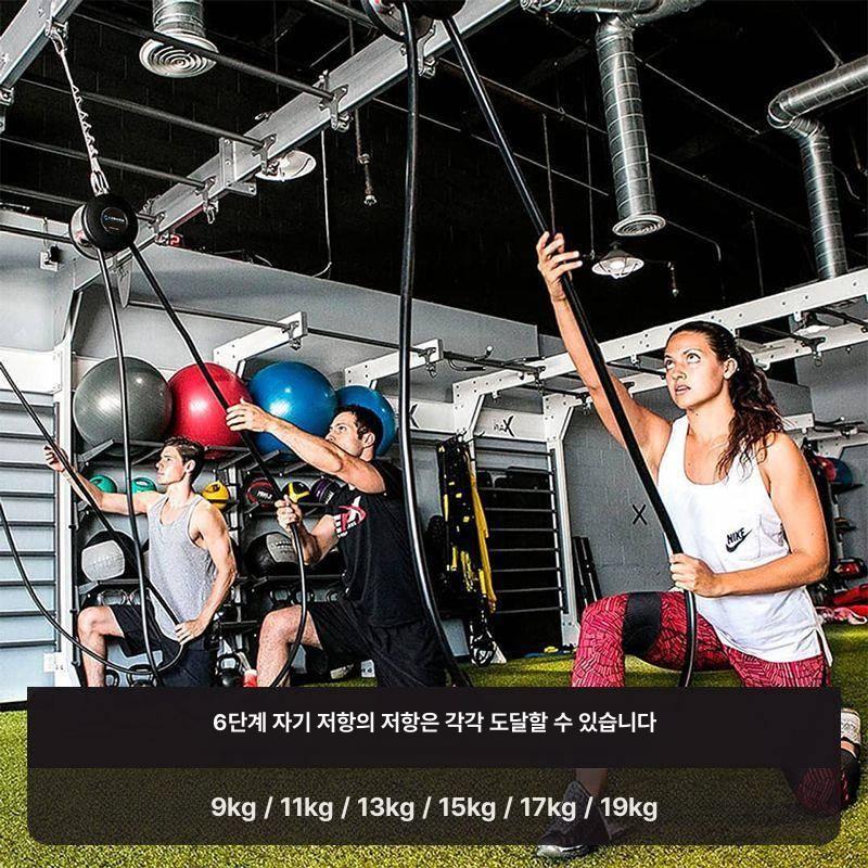 도르래 배틀로프 훈련 천장 근력 피트니스 스트랩 실내 저항 서스펜션 고정 브래킷 - 상세 이미지 3