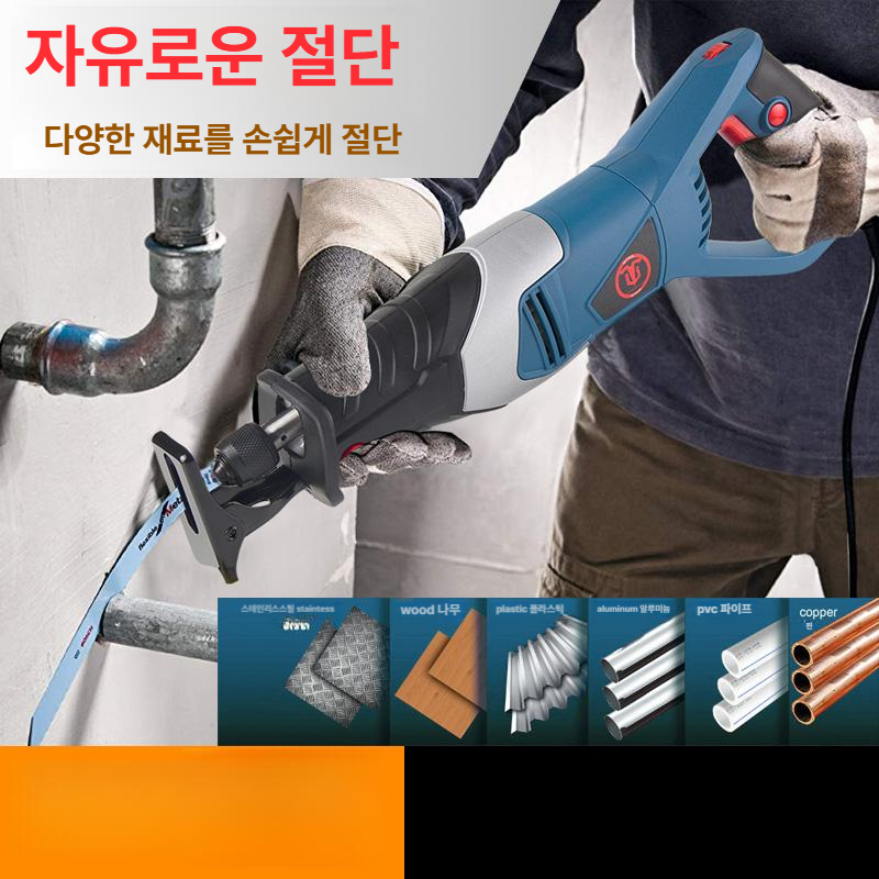 고전력 쇠톱 자동 전동톱 기계 절단기 동력 전기톱 벌목 목공 포함 - 상세 이미지 3