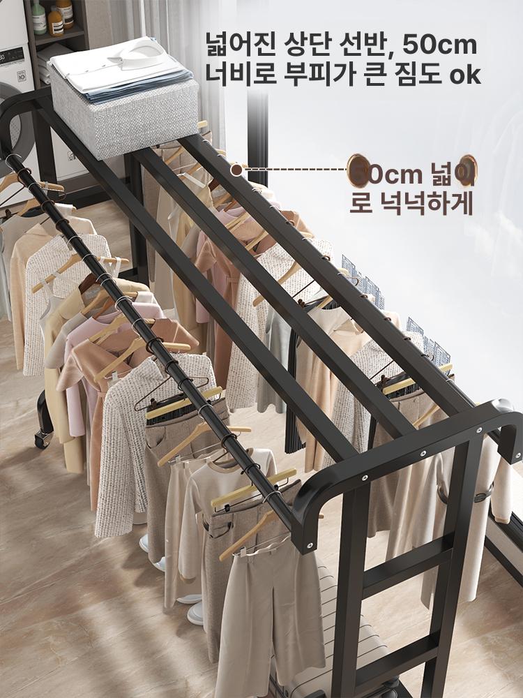 이동식 수납장 철제 매장용 바퀴형 캐스터 랙 진열 다용도 매대 가판대 전시대 행사용 - 상세 이미지 3