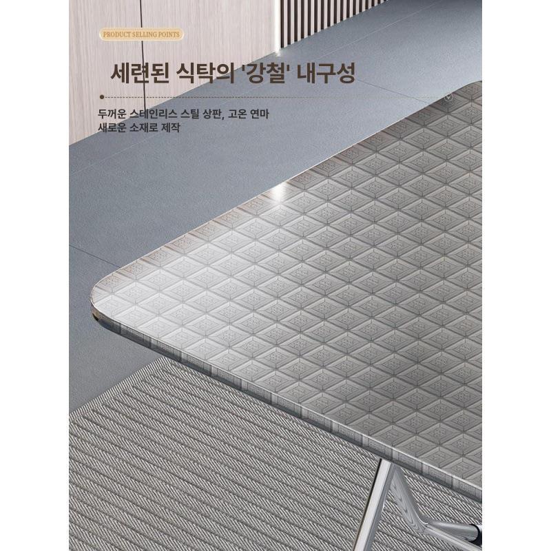 야장 접이식테이블 야외용 캠핑 간이 정원 사각 축제 실외테이블 베란다 탁자 다리 - 상세 이미지 5