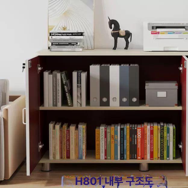 이동식 서랍장 열쇠보관함 사무용 문서정리 책상 옆 소형 수납 캐비닛 미니 보안 잠금 - 상세 이미지 5