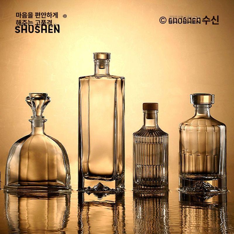 위스키 양주공병 코르크유리병 휴대용 밀폐 미니 보틀 주류 보관 향수 바이알병 - 상세 이미지 2