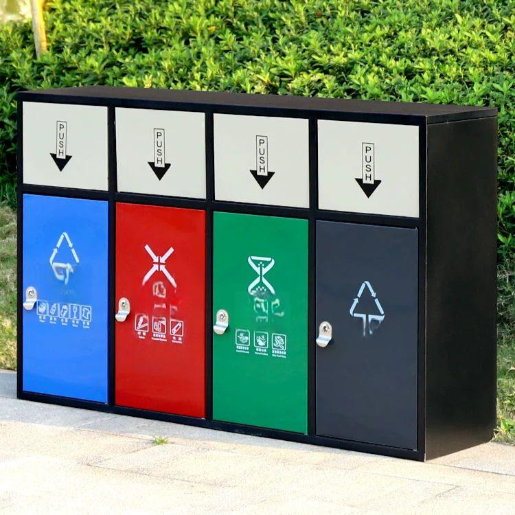 공공장소 분리수거함 야외 공원 광장 재활용 흡연 학교 실외 빌라 분류 휠 음수대 - 상세 이미지 2