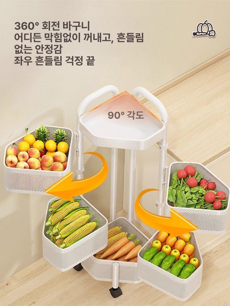 주방 수납장 미니 화장대 인테리어 컬러 다용도 레트로 수납함 빈티지 정리함 서랍장 - 상세 이미지 4
