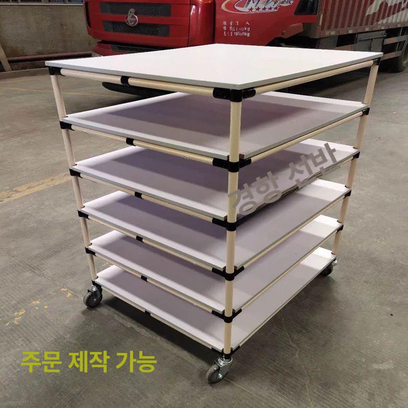 업소용 서빙카트 고급 서랍 웨건 주방트롤리 운반카 뷔페 배식카 선반 수거 핸드카트 - 상세 이미지 4