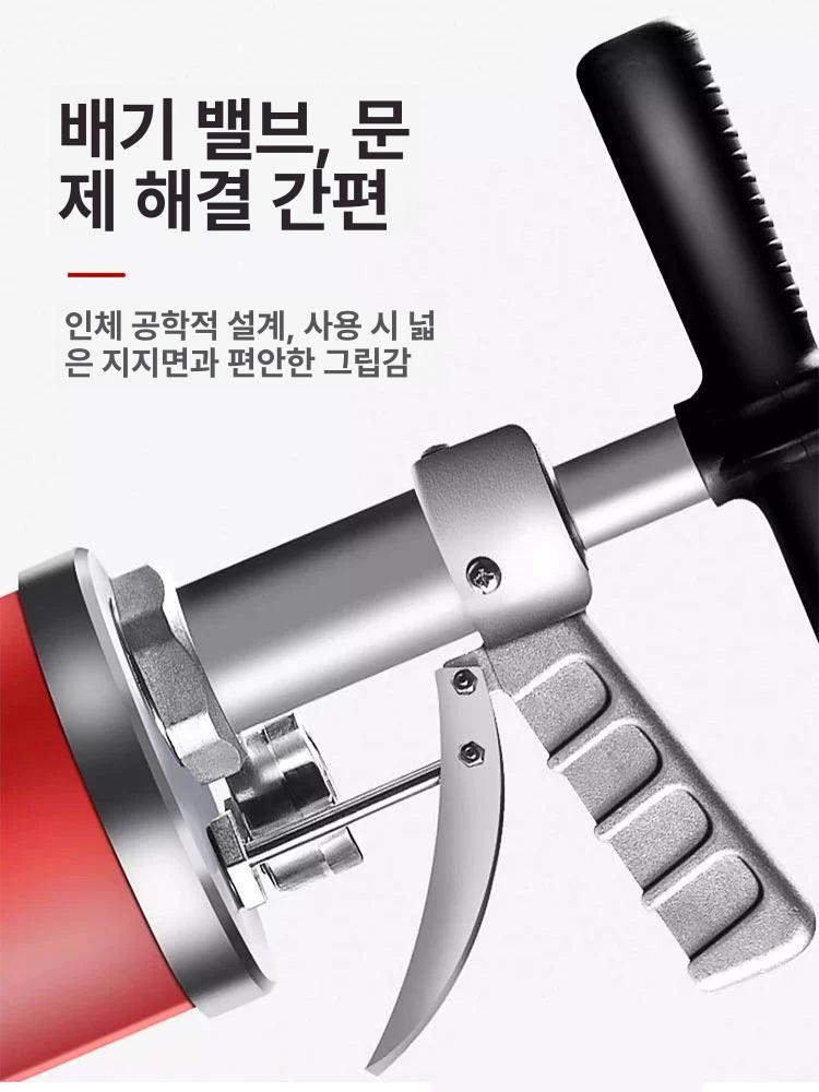 배수관 뚫어뻥 화장실 기계 하수도 일반형 청소기 배수구 도구 배관청소 강력 압축 - 상세 이미지 5