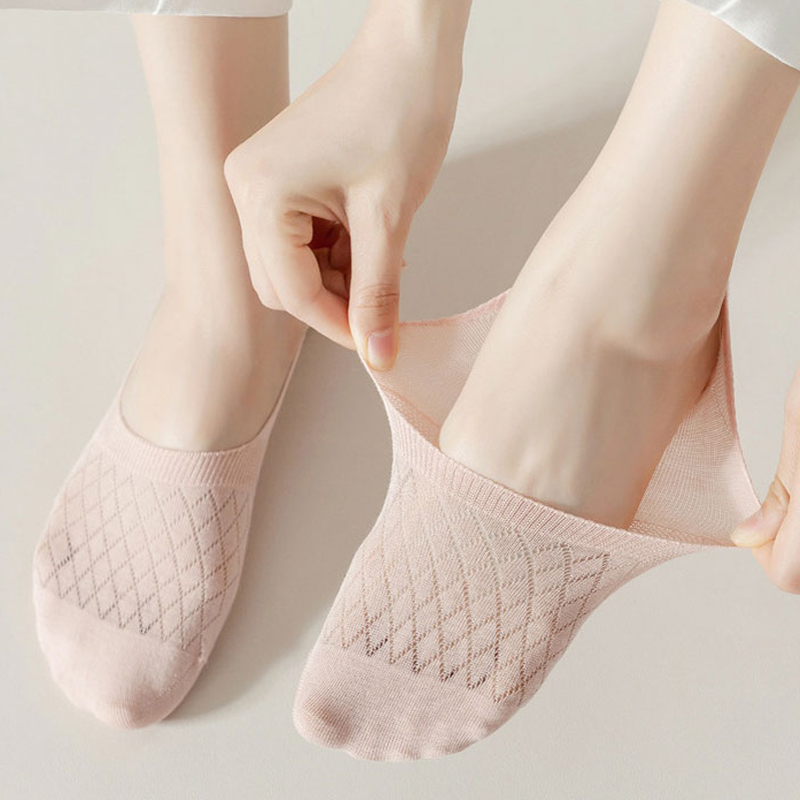다이아 메쉬 페이크삭스 여성 여름양말 여름덧신 발목양말 - 상품 이미지