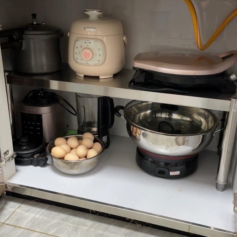 1단 바닥선반 주방 받침대 수납 높이 부엌 업소용 가정용 사각 낮은선반 랙 정리대 렉 - 상세 이미지 3