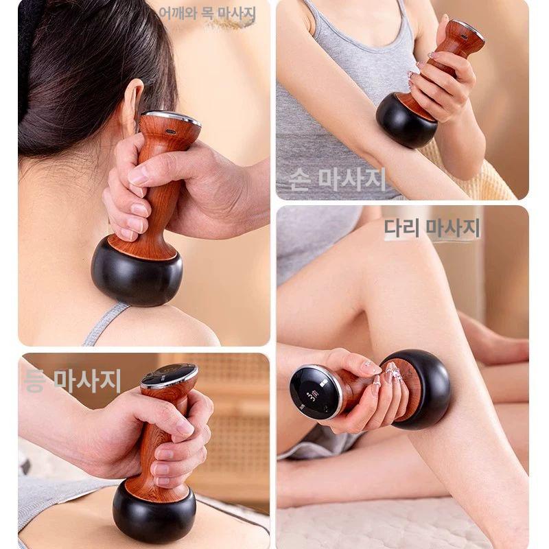 안마 핫스톤 지압 경락도구 마사지돌 얼굴 손잡이 스파 전신 원형스톤 - 상세 이미지 5