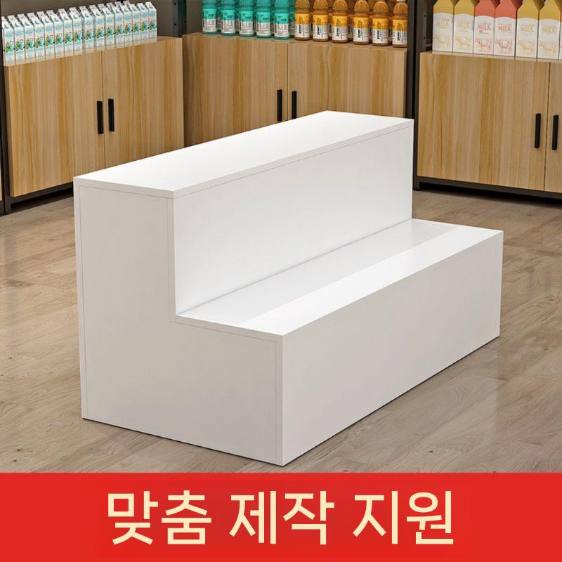 계단식 경량랙 아크릴 스탠드 3단 거치대 조립식 베란다 기타선반진열대 철제선반 앵글 받침대 흰색 L60 H40 W40 백플트 - 상세 이미지 5