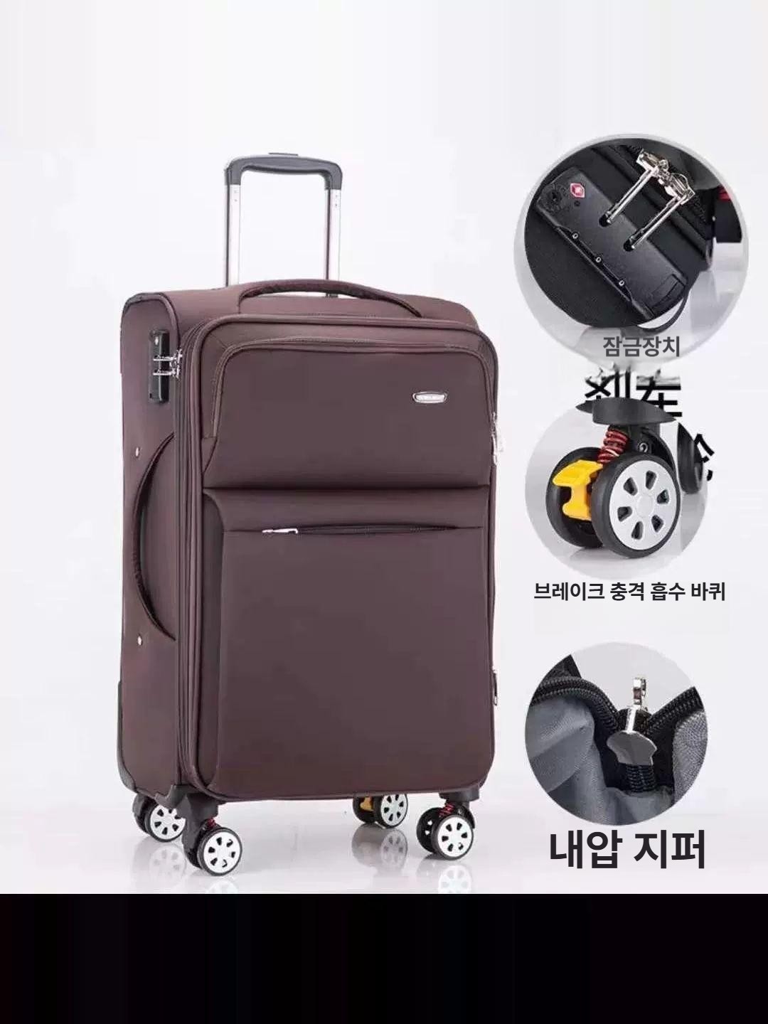 옥스포드천 소프트캐리어 기내용 트롤리 여행가방 여행용 천캐리어 출장용 수하물가방 이미지 6