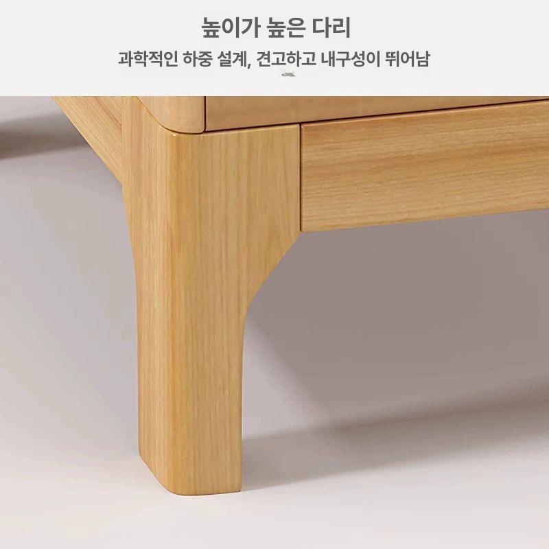 원목 침대미니협탁 슬림 사이드테이블 엔틱 침대옆선반 사이드서랍장 북유럽 모듈 - 상세 이미지 5
