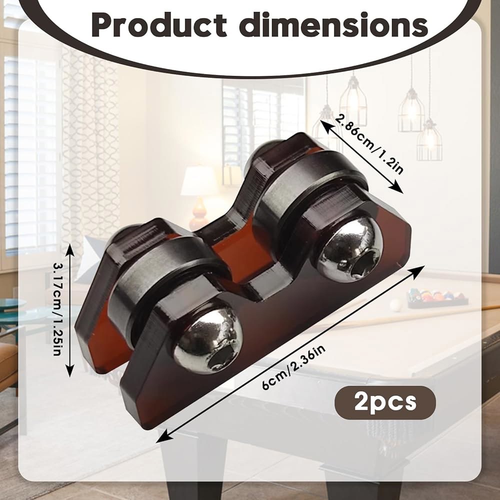 Pcmursal 2팩 당구 큐 직진 검사기 포켓볼 선반 기계, 롤러 스누커 롤러, 도구 감지기 아크릴 검사 클럽 - 상세 이미지 2