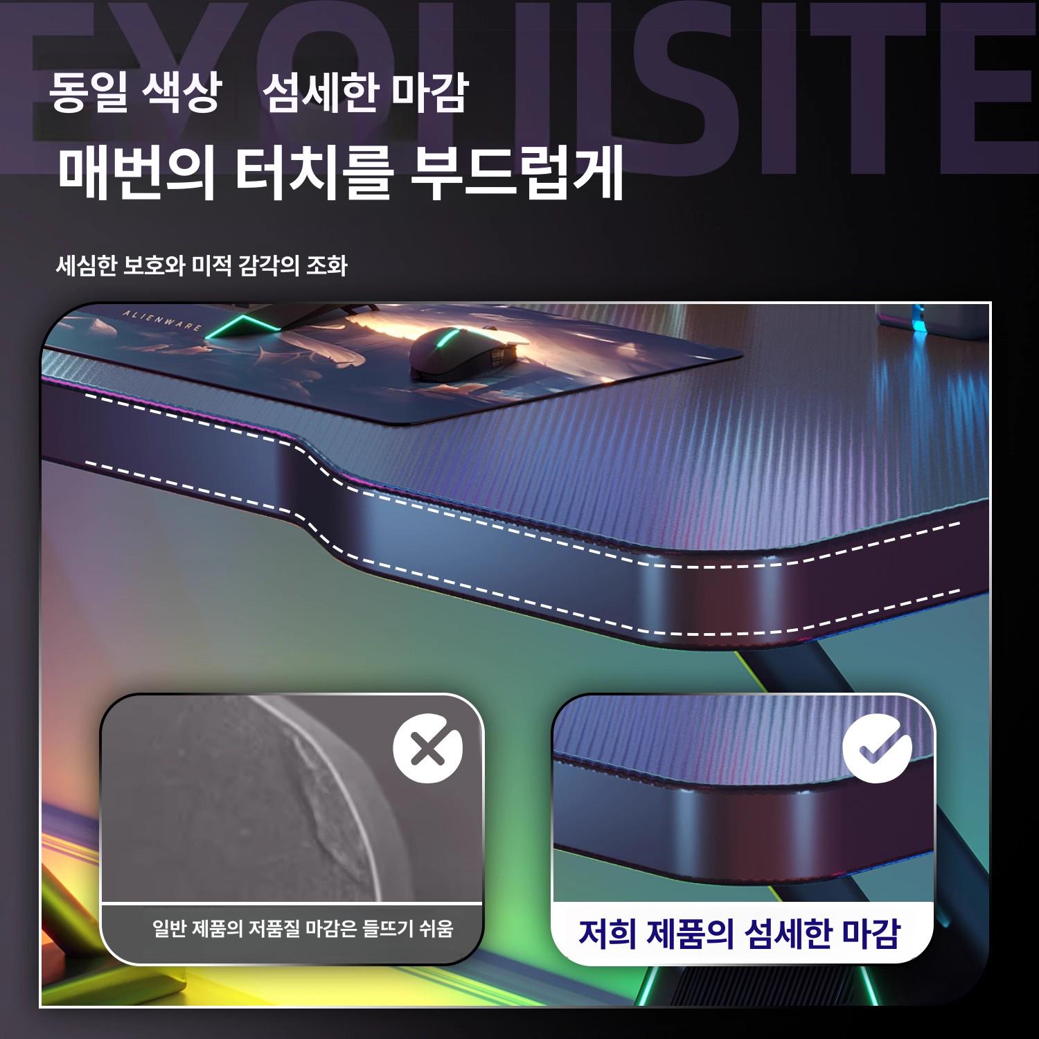 테이블 게이밍책상 멀티 사무용 서재 노트북 선반형 학생 게임방 컴퓨터데스크 - 상세 이미지 4