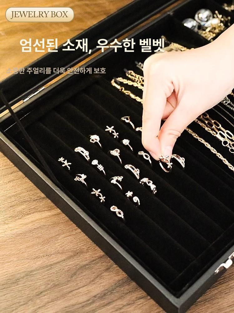 휴대용 보관함 악세서리 파우치 보석함 여행용 정리함 상자 시계박스 포장 워치 슬롯 - 상세 이미지 5