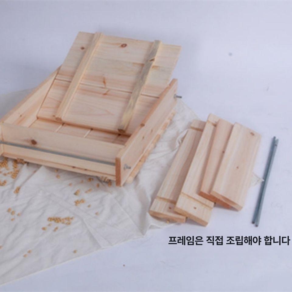 나무 프레스 대형 손두부 프레임 전통 금형 제조기 두부틀 몰드 성형틀 - 상세 이미지 3